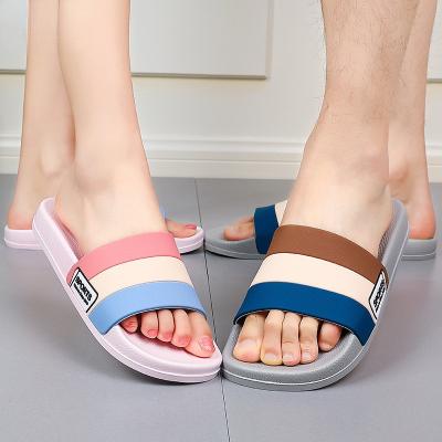 China Summer Couples Bathroom Bath Slippers Soft Bottom Men Female Anti-skid Slippers Indoor Home Non-Slip Slippers Men for sale