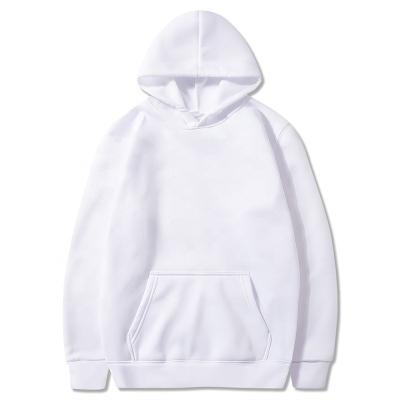 China Custom large size men's empty hoodie pullover high quality cotton sweater empty solid color Anti-wrinkle logo sports hooded heavy wear for sale