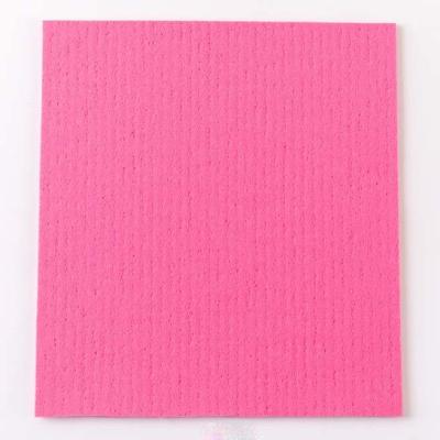 Chine Couleur rose Tissu à vaisselle en cellulose Biodégradable Haute absorbance à vendre