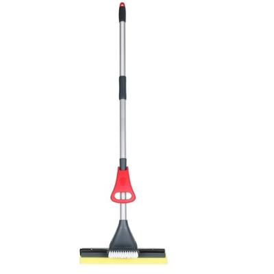 China Roller Sponge Mop With Eco Friendly Design Mop With Easy Wringing Mechanism And Bristle Brush for sale