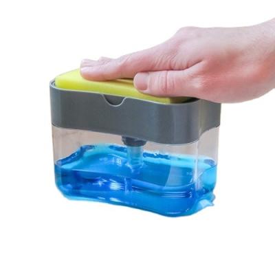 China Foam Soap Dispenser Silicone Soap Pump Dispenser Sponge Holder Kitchen Accessories for sale