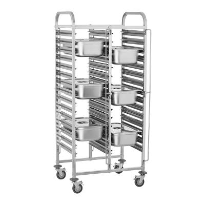 China High Quality GN Restaurant Pan Worktop Trolley Cart Storage for sale