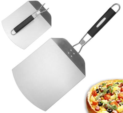 China Homemade Stored Pizza Bread Foil Pizza Baking Shovel With PP Handle for sale