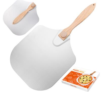 China Stocked Non Stick Folding Aluminum Pizza Peel Shovel Accessories for sale