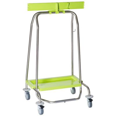 China Sustainable Foot Operated Outdoor Garbage Bag Hanging Cart Garbage Rack for sale