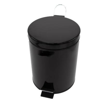 China Pressing Type Different Sizes Round Plastic Trash Can Pedal Waste Bins for sale