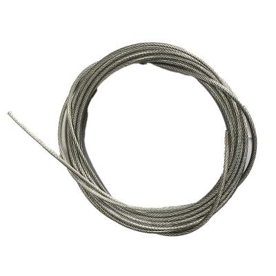 China 2021 new 7*7 6*7 7*19 6*19 8*19+7*7 19*7 1*19 1*12 6*12 transparent PU coated steel wire rope for sale