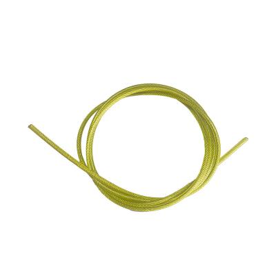 China Customizable 7*7 6*7 7*19 6*19 8*19+7*7 19*7 1*19 1*12 6*12 PE Steel Wire Netting Customizable Green Plastic Coated Rope for sale