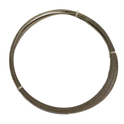 China 7*7 6*7 7*19 6*19 19*7 1*19 1*12 6*12 Stainless Steel FABRICATION Durable Wire Rope For Light Industry for sale