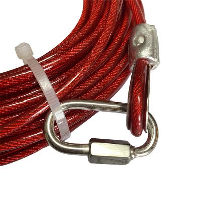 China MANUFACTURING High Quality No Irritating Smell High Tensile Strength PVC Coated Steel Wire Rope for sale