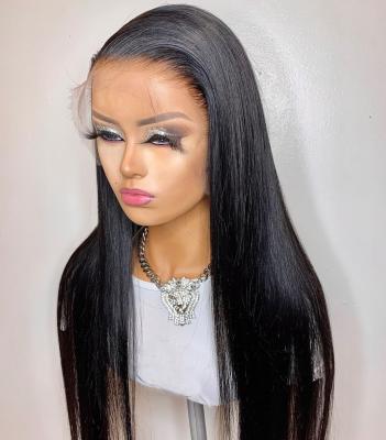 China Silky Straight Deep Wave HD 13x6 Part Lace Front Wigs For Black Women Pre Plucked Brazilian Virgin Hair Straight Lace Front Wigs for sale