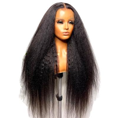 China Hd Brazilian Straight Transparent Swiss Lace Front Wigs Glueless Kinky Straight Human Hair Wigs for sale