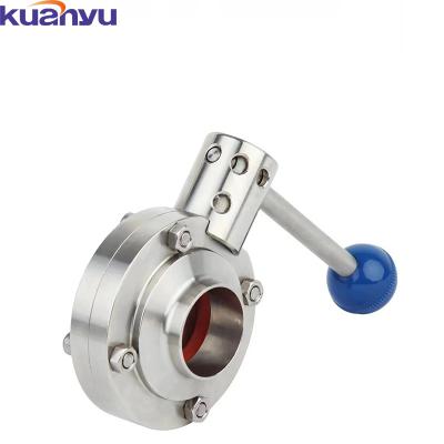 China Manual general 304 stainless steel butterfly valve factory supply for sale