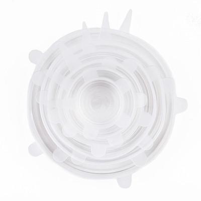 China Non Spill 9.5CM Cool Keeping Cover High Elasticity Silicone Cover Non Spill Stretch Lid for sale