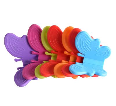 China Butterfly Multifunctional Kitchen Heat Insulation Clip Silicone Glove Tray Clip Microwave Hand Guard Anti-hot Clip for sale