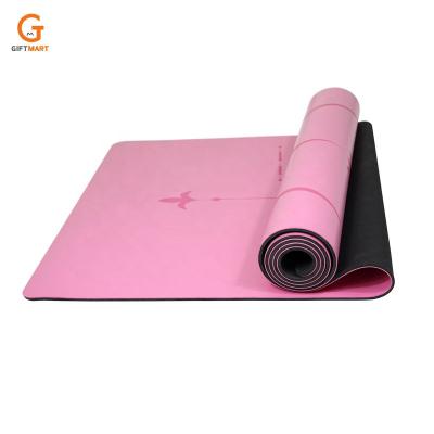 China 2022 Polyleather 4mm Thickness Eco-friendly Foldable Sweat-absorbed And Anti-slip Exercise Yoga Mat for sale