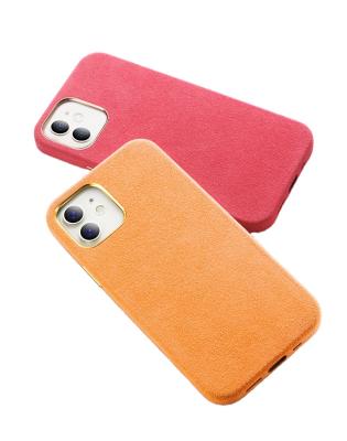 China Hot TENCHEN fashion solid color flannel plush shockproof shockproof case for iphone 13 pro x suede 12 max micro plush phone case xs 11 for sale