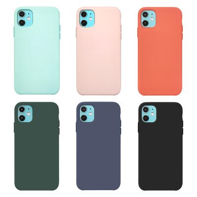 China High Fit Mobile Phone TENCHEN Microfiber Cloth Lining Cushion Thin Liquid Silicone Phone Case Protector For iPhone X for sale