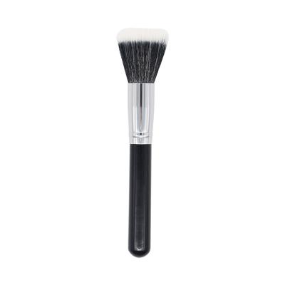 China Angular Blush Makeup Brush 2021 Single Eyeshadow Blush Sweep End-light Brow Wool Flat Head Makeup Brush for sale