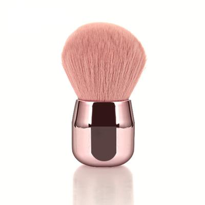 China Angular Blush Beauty Tools Luxury Professional Facial Factory Price And Best Customized Pink Contour Sprinkle Kabuki Logo Single Brush Custom Made for sale