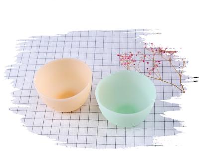 China Beauty Care Cosmetics Tools 2pcs Homemade Mask And Brush Tools DIY Beauty Silicone Mask Bowl Set for sale