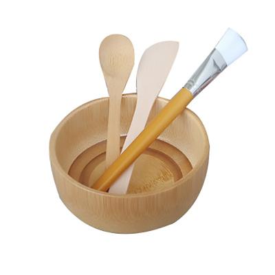 China Beauty Care Cosmetics Tools New Style Face Mask Mixing Bowl Set Mask Set Mask Bowl Spatula Brush Bamboo Spoon for sale