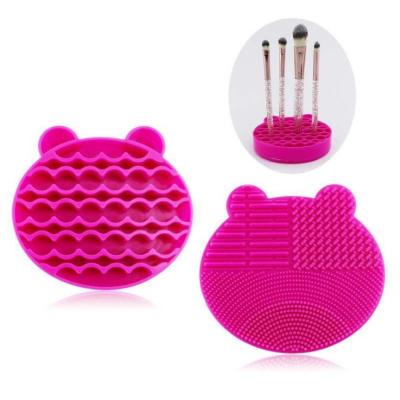 China Beauty Care Makeup Factory 2021 Hot New High Quality Fashion Silicone Cleansing Makeup Wash Brushes Scrubber Makeup Brush Tool Removers Wholesale Holder for sale