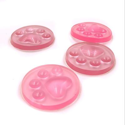 China Jelly Clear Soft Silicone Round Cat Paw Foundation Makeup Puff Cosmetic Beauty Care Tools Beauty Tools Sponge Air Cushion Makeup Sponge Puff for sale