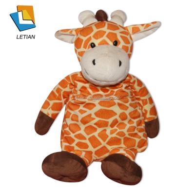 China Natural Rubber English Standard Hot Water Bottle With Animal Plush Cover for sale