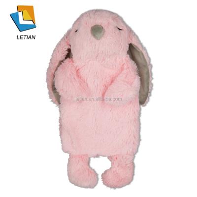 China High Quality Printed Fabric Rubber Hot Water Bottle With Soft Animal Cover From Yangzhou Jiangsu for sale