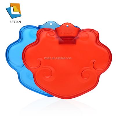 China Natural Rubber Special Shape PVC Transparent Hot Water Bottle for sale