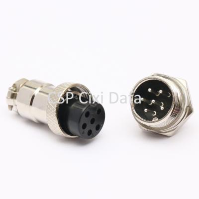 China audio & GX16 M16 Circular Connector 6 Pin Video Cable Socket for sale