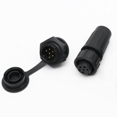 China Nylon66+30%GF DY07 Plastic Cable Connector LTW Z108 Waterproof Connector for sale