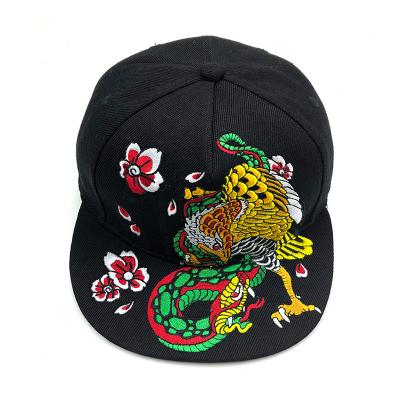 China JOINT Hip Hop Adjustable Flat Hats Plain 6 Panel Mens Private Label Snapback Hat Custom Hats for sale