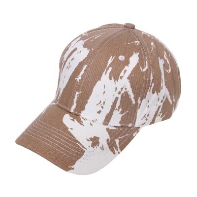 China COMMON cotton colorblock check ethnic style camouflage colorblock baseball cap in 2022 for sale