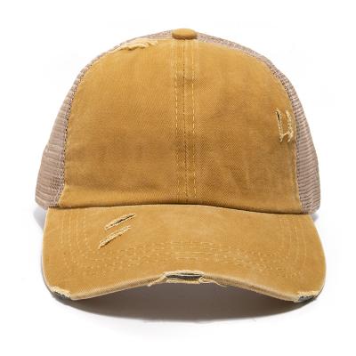 China COMMON temperament shading soft mid-range solid color breathable baseball cap for sale