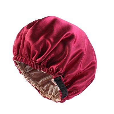 China 36cm satin bonnet double casual round hat and wholesale satin hair wraps for sale