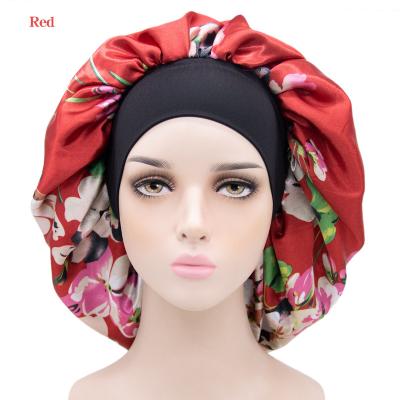 China 2022 Baotou New Silk Wind Protection Casual Adjustable Hats Printed Round Hoods for sale