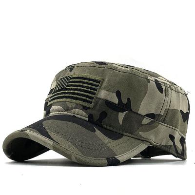 China COMMON Cheap Cotton Hat Flat Top Army Military Hats for sale