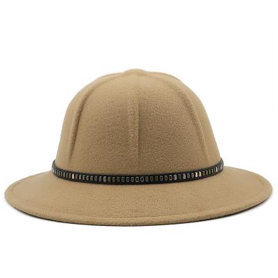 China Picture Wholesale Price Round Lid Mini Thrower Hats Party Felt Fedora Hat for sale