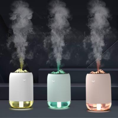 China Hot Sale Car Usb Rechargable Air Humidifier Essential Oil Diffuser Water Bottle 260Ml Glow Humidifier for sale