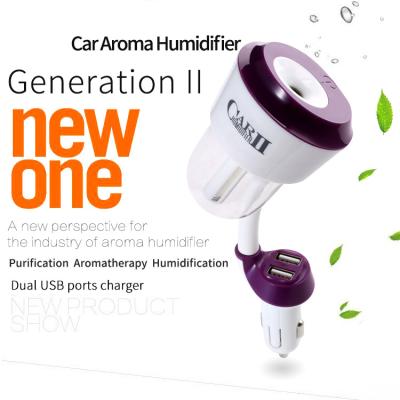 China Wholesale Custom Cool Mist Mini Car Air Ultrasonic Humidifier Portable USB Car Logo for sale