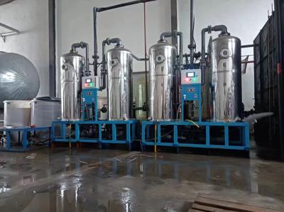 China FRP Automatic Dual Tank Water Softener Systems 1-100T/H Capacity Carbon Steel Construction for sale