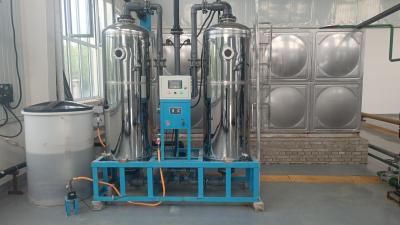 China Fiberglass / Stainless Steel Boiler Water Softener System For Continuous Production Of Soft Water for sale