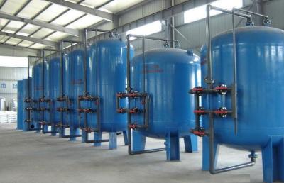 China Wasserfiltration Präzision Hochgeschwindigkeits-Sandfilter 20-25 T/H Edelstahl / Kohlenstoffstahl / Glasfaser zu verkaufen