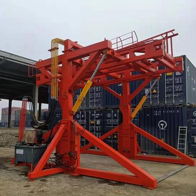 China Single And Double Lane Container Flipper Machine Durable Carbon Steel Material For Loading for sale