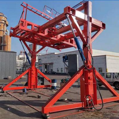 China 20 foot Container Flipper In Single And Double Lanes Flip Angle 0-90 Degrees 0-180 Degrees for sale