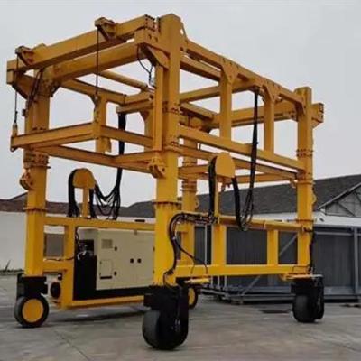 China Carbon Steel Container Handling Machine with Dual Flip Feature and 0-180 Degree Handling Angle for sale