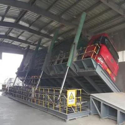 China Pollution Free Tonglida Hydraulic Tilt Deck Unloader Flipper For Backward Flipping Operations for sale