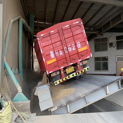 China Tonglida Hydraulic Unloading Platform Side / Backward Flip Fully Enclosed Truck Flipper for sale